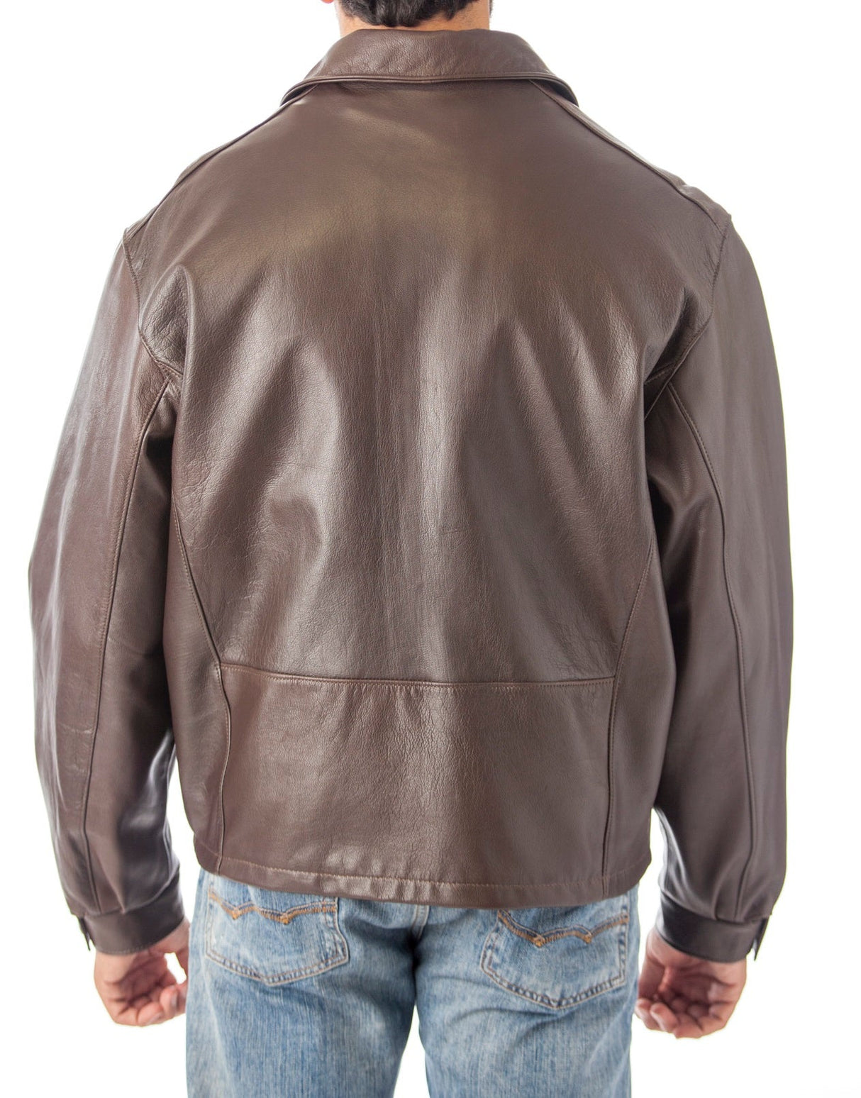Big and Tall Casual Leather CowHide  Jacket Union Made in USA From Reed Leather