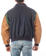 REED Men's Premium Quality Leather Letterman Varsity Jacket Made in USA from Reed Leather
