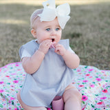 Solid Light Gray Minimalist Bapron from BapronBaby