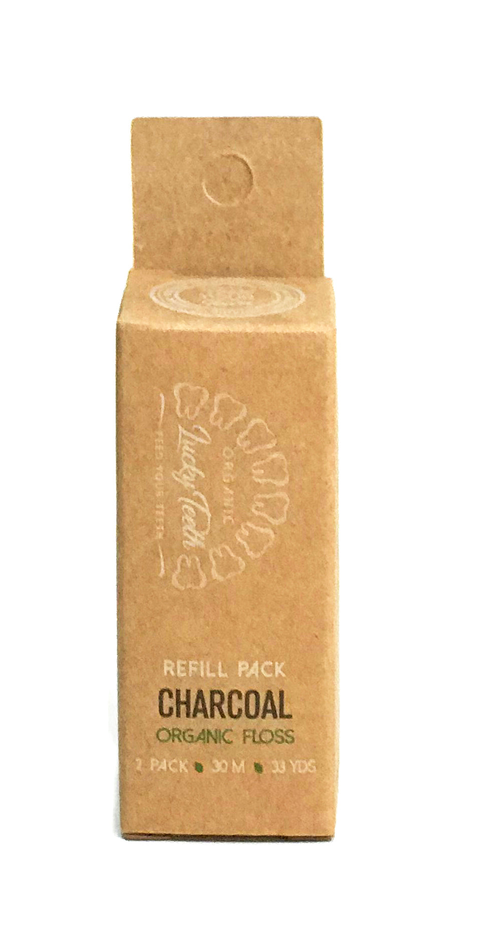 Activated Charcoal Floss REFILLS 60m / 66 yds from Lucky Teeth