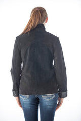 Women's Genuine Suede Leather Fashion Jacket - Imported from Reed Leather