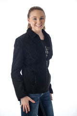 Women's Genuine Suede Leather Fashion Jacket - Imported from Reed Leather