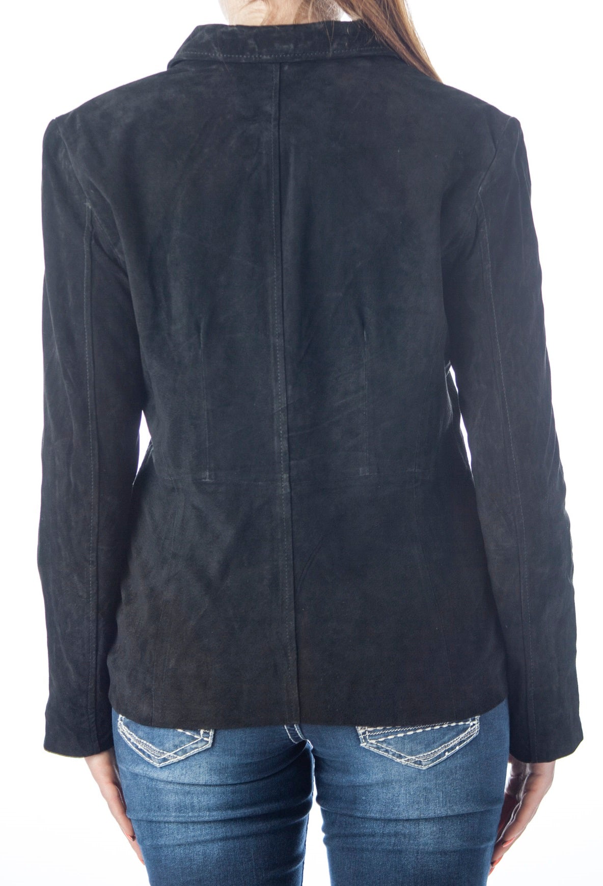 Women's Genuine Suede Leather Fashion Jacket - Imported from Reed Leather