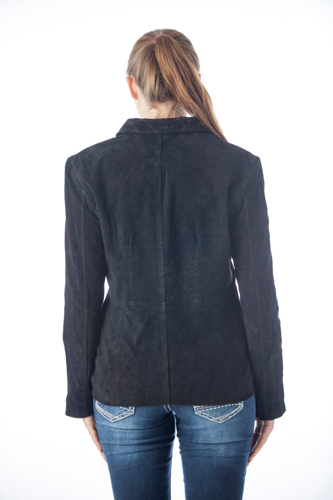 Women's Genuine Suede Leather Fashion Jacket - Imported from Reed Leather