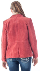Women's Genuine Suede Leather Fashion Jacket - Imported from Reed Leather