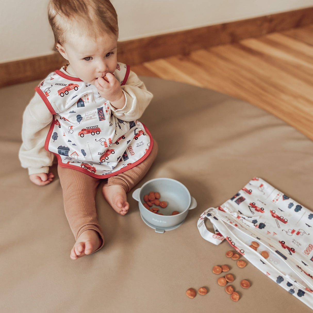 Be Brave - Firefighter - Waterproof Wet Bag (For mealtime, on-the-go, and more!) from BapronBaby