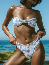 MENTON BIKINI BOTTOM - TIE DYE FLORAL From ELYSIIAN