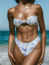 MENTON BIKINI BOTTOM - TIE DYE FLORAL From ELYSIIAN