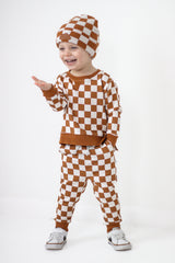 COPPER CHECKERS DREAM PULLOVER from DREAM BIG LITTLE CO