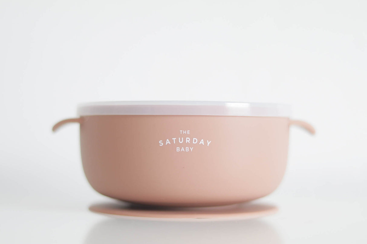 Coral Suction Bowl from The Saturday Baby