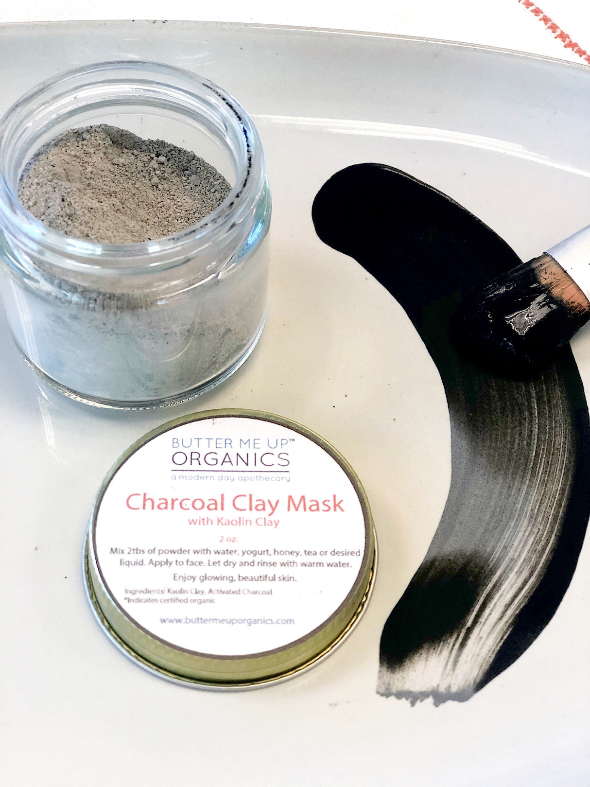 Organic Charcoal Mask / Activated Charcoal Mask  from Butter Me Up Organics
