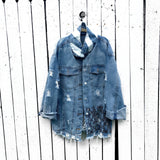 'DRIPPING HEART' PAINTED JACKET from Wren + Glory