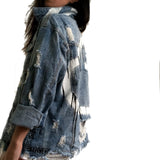 'DRIPPING HEART' PAINTED JACKET from Wren + Glory