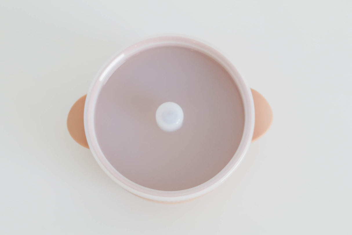 Peach Suction Bowl from The Saturday Baby