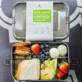 Stainless Steel Lunch Box, 5 Compartment, Leak Proof, 50 Oz from ecozoi