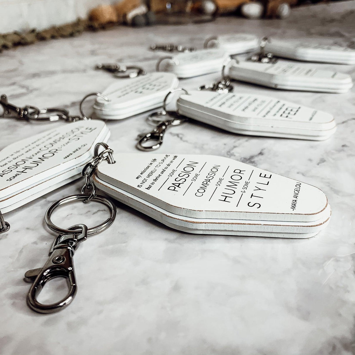 Inspirational Keychains from Gia Roma