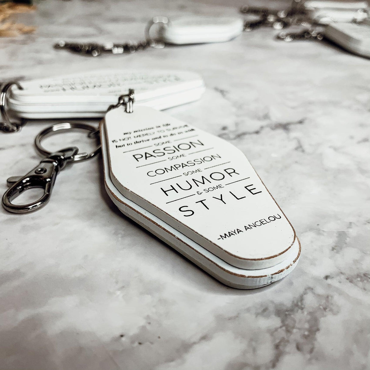 Inspirational Keychains from Gia Roma