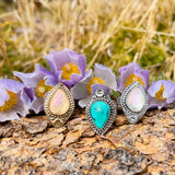 Moonlight Ring | Rainbow Quartz Crystal from Hiouchi Jewels