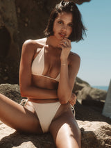 LA JOLLA BIKINI TOP - PEARL From ELYSIIAN