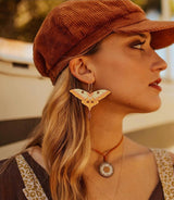 70s Moth Hoops from LE CHIC MIAMI