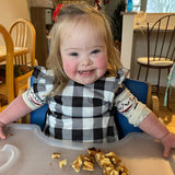 White Buffalo Plaid Flutter Bapron from BapronBaby