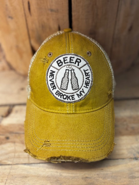 Beer Never Broke My Heart Hat from The Goat Stock