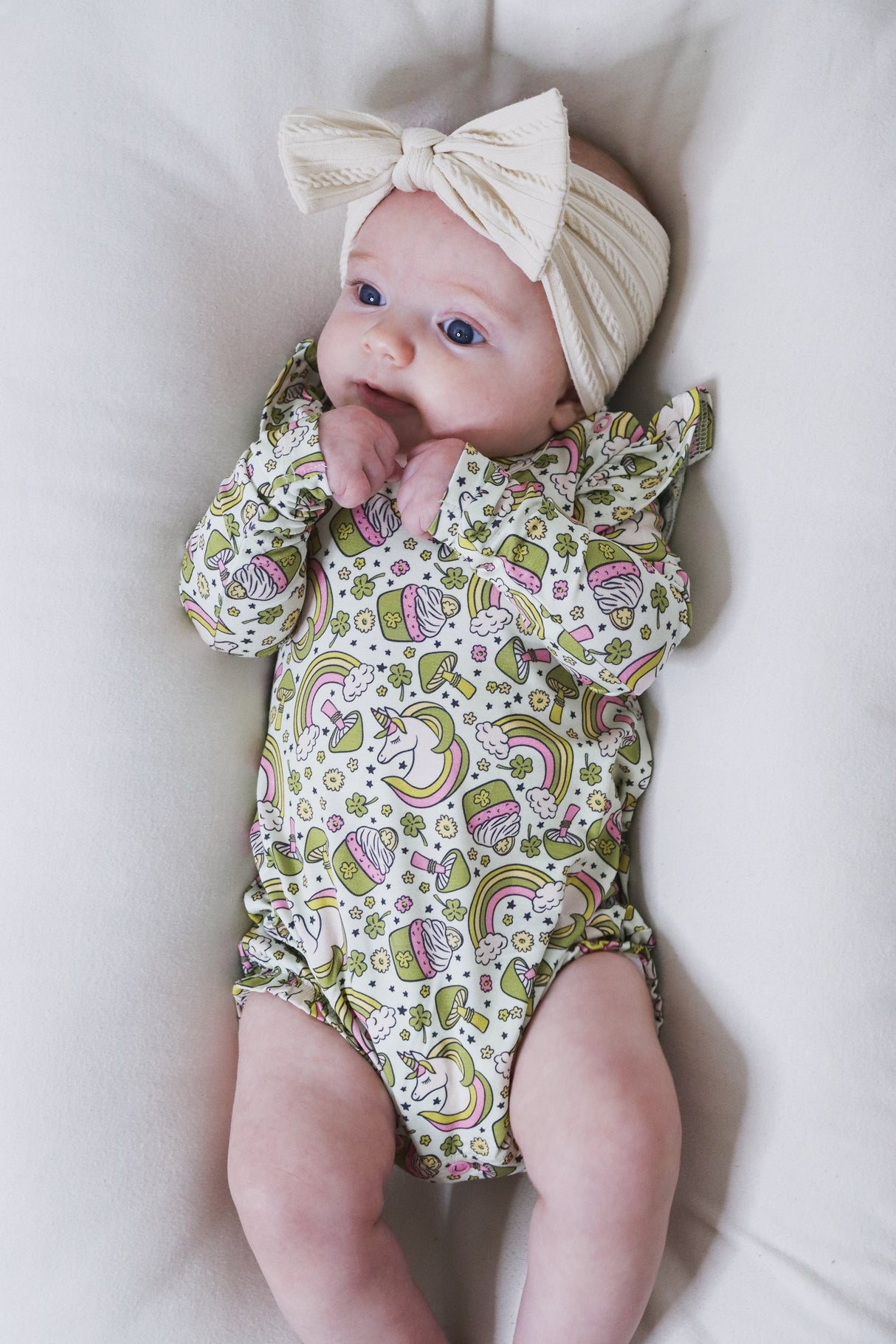 LUCK OF THE UNICORN DREAM BUBBLE ROMPER from DREAM BIG LITTLE CO