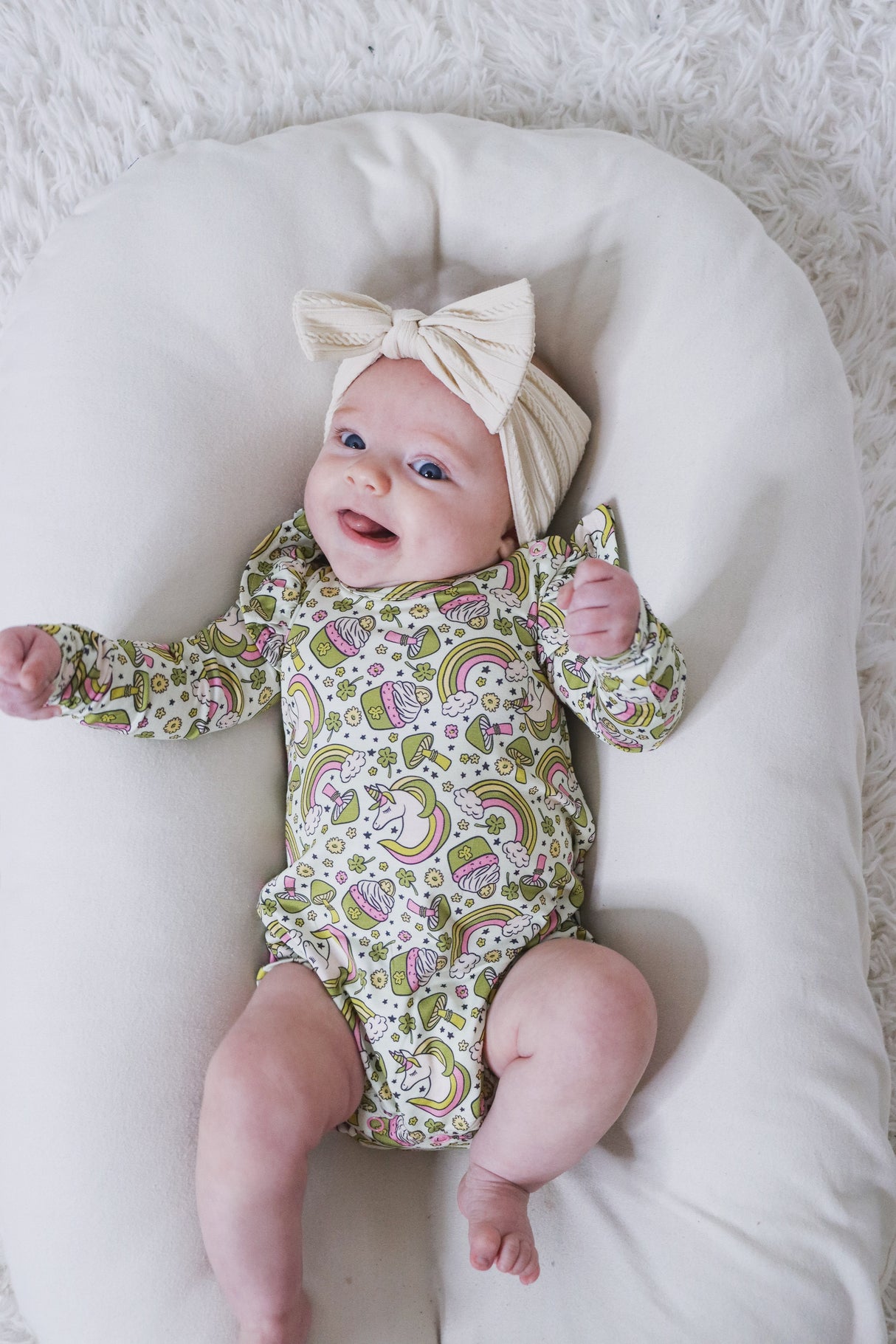 LUCK OF THE UNICORN DREAM BUBBLE ROMPER from DREAM BIG LITTLE CO