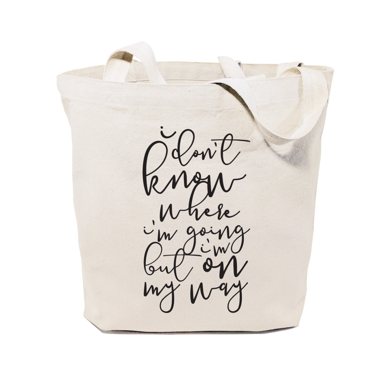 I Don't Know Where I'm Going But I'm On My Way Tote Bag from The Cotton & Canvas Co.