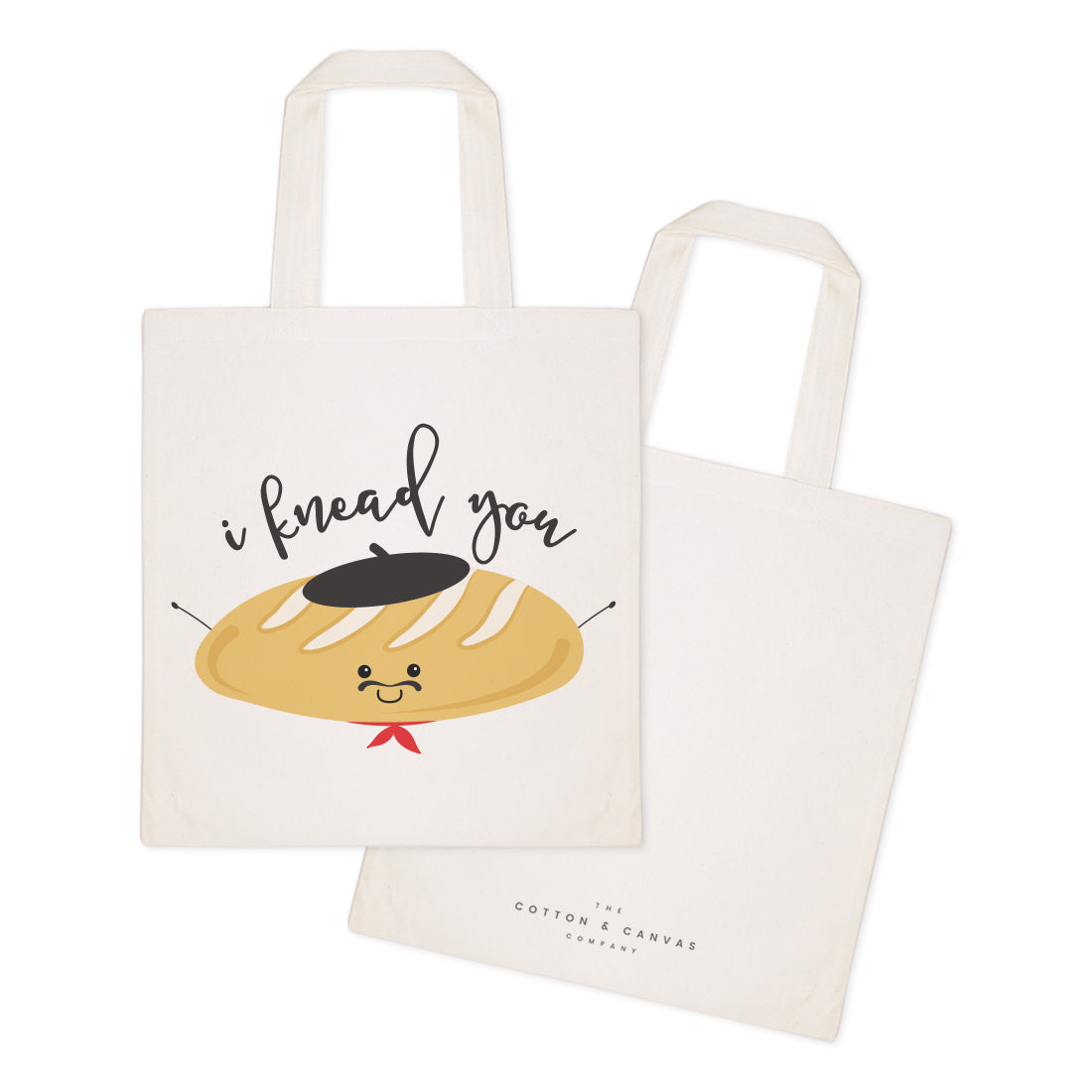I Knead You Cotton Canvas Tote Bag from The Cotton & Canvas Co.