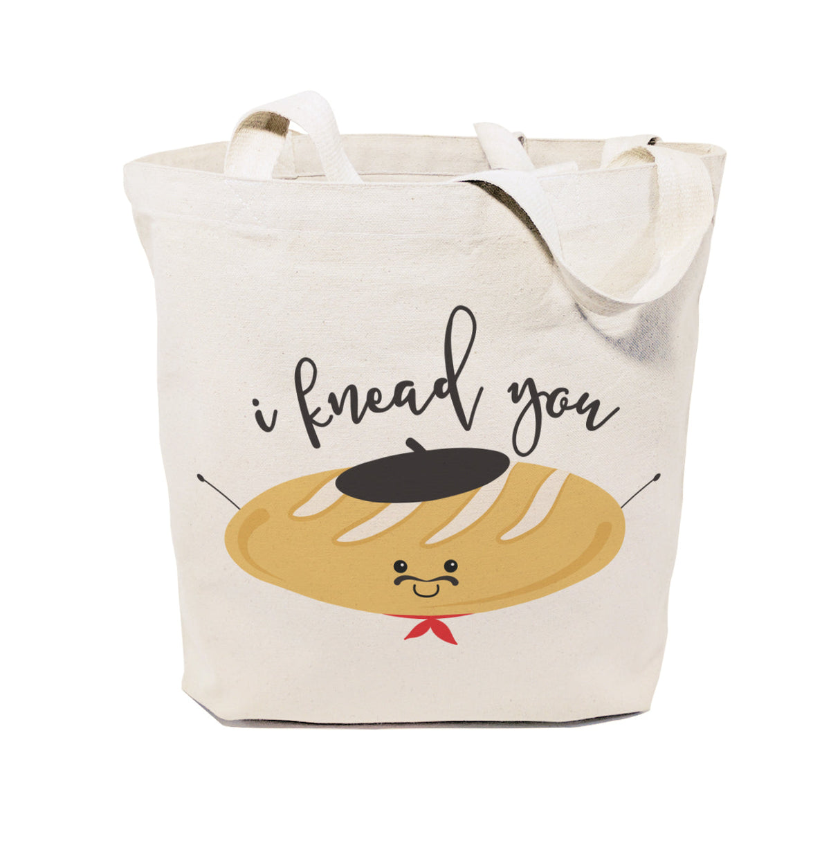 I Knead You Cotton Canvas Tote Bag from The Cotton & Canvas Co.