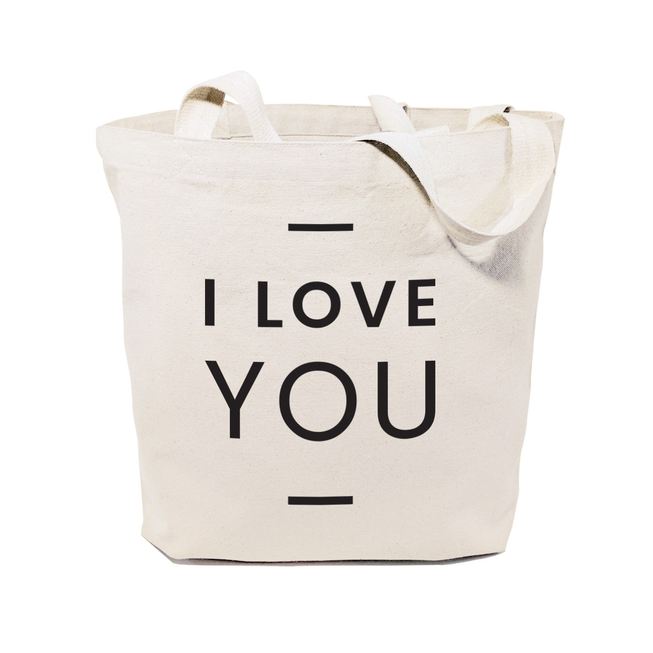 I Love You Cotton Canvas Tote Bag from The Cotton & Canvas Co.