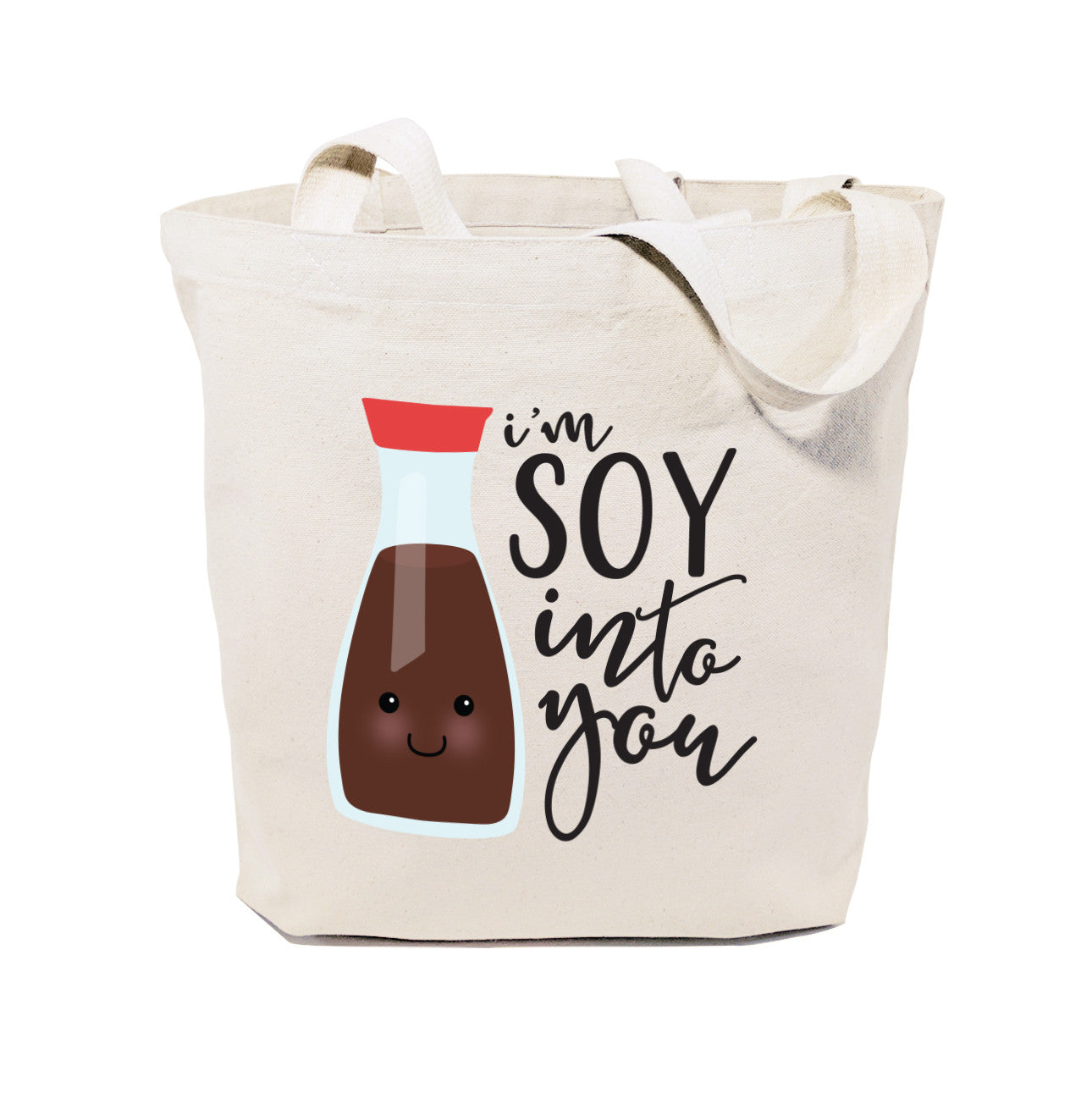 I'm Soy Into You Cotton Canvas Tote Bag from The Cotton & Canvas Co.