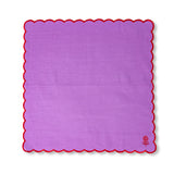 Icon Linen Napkins S/4 - Lilac + Cherry from Furbish Studio