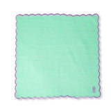 Icon Linen Napkins S/4 - Mint + Lilac from Furbish Studio
