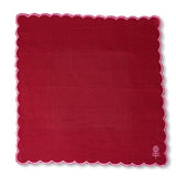 Icon Linen Napkins S/4 - Wine + Pink from Furbish Studio