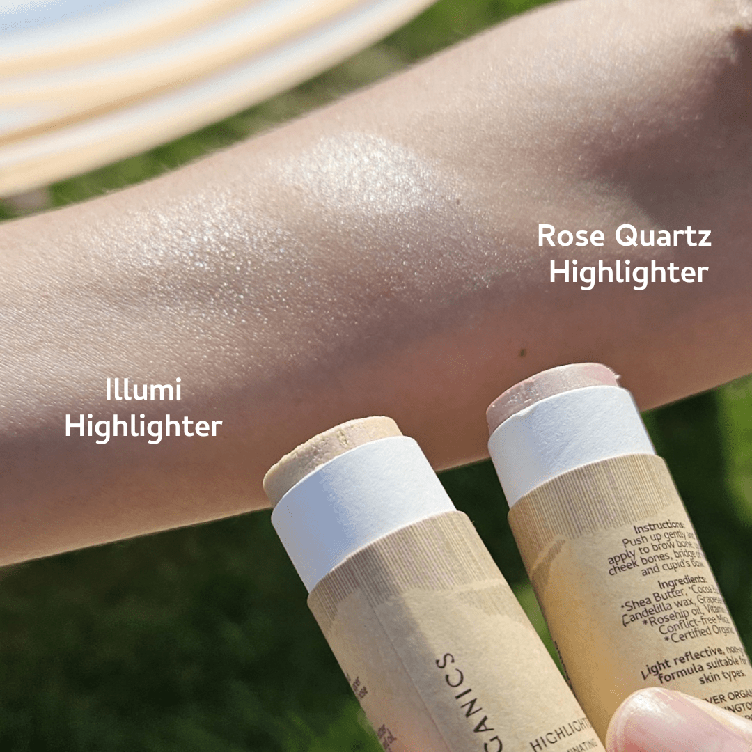 Rose Quartz Cream Vegan Highlighter Stick From River Organics