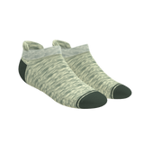 The Illusion | Green Pattern Heel Hammock™ Ankle Socks from Shinesty