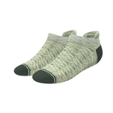 The Illusion | Green Pattern Heel Hammock™ Ankle Socks from Shinesty