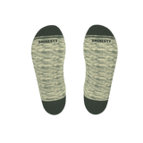 The Illusion | Green Pattern Heel Hammock™ Ankle Socks from Shinesty