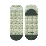 The Illusion | Green Pattern Heel Hammock™ Ankle Socks from Shinesty