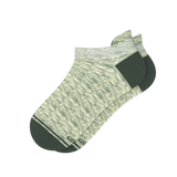 The Illusion | Green Pattern Heel Hammock™ Ankle Socks from Shinesty