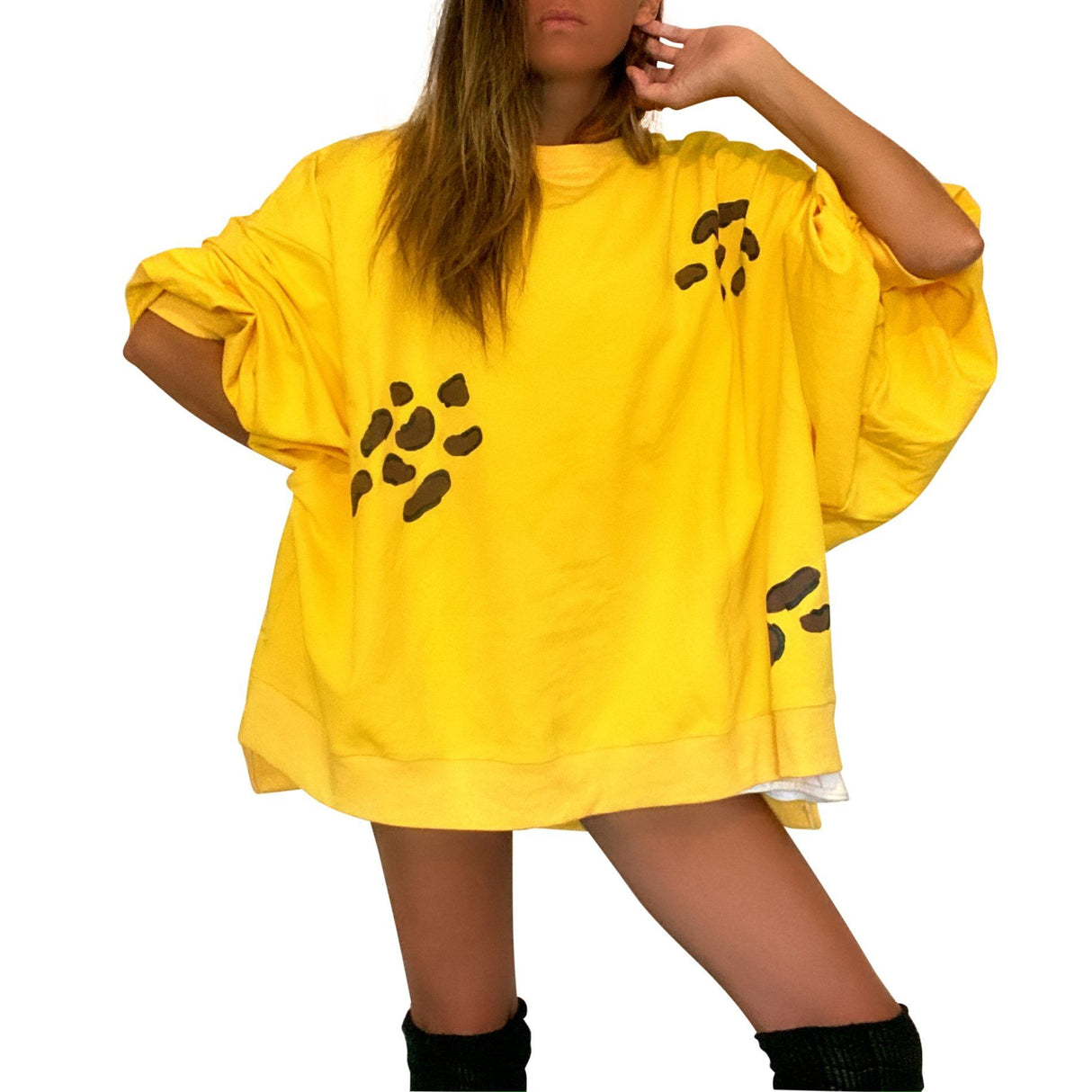'IM A CHEETAH' PAINTED SWEATSHIRT from Wren + Glory