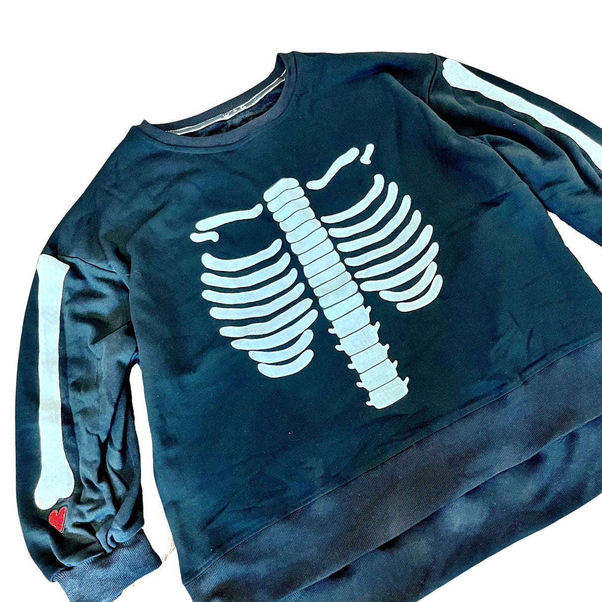 'Im A Skeleton" Painted Sweatshirt from Wren + Glory
