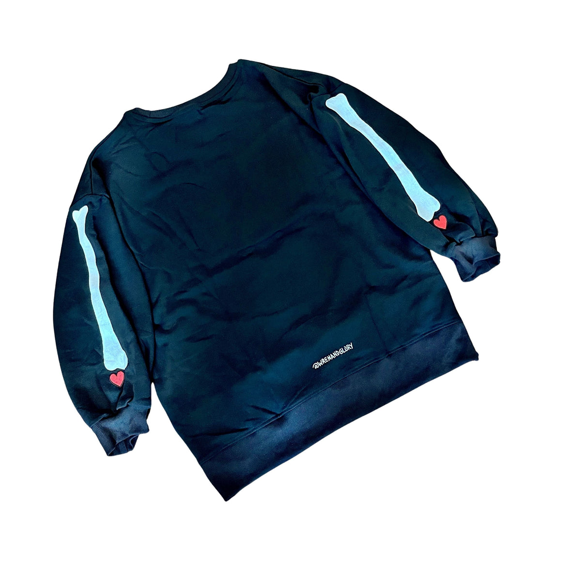 'Im A Skeleton" Painted Sweatshirt from Wren + Glory