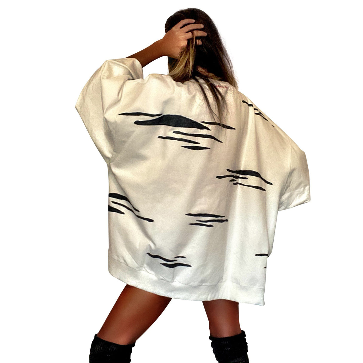 'IM A ZEBRA' PAINTED SWEATSHIRT from Wren + Glory