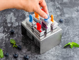 Stainless Steel Popsicle Molds, Mini Square with Stainless Steel Sticks from ecozoi
