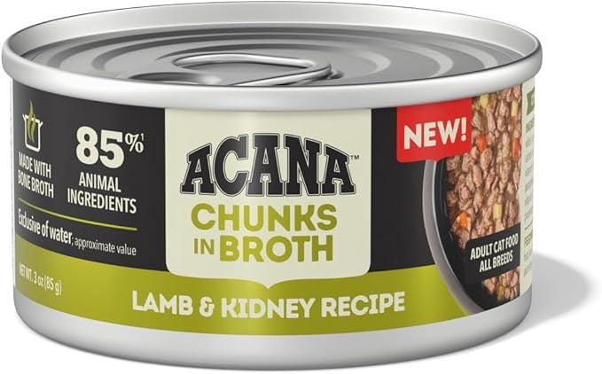 Acana Grain Free Chunks in Broth Lamb & Kidney Wet Cat Food (3oz) from The Family Pet