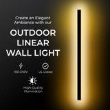 Svelte Outdoor Linear Lamp from Ozarké