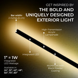 Svelte Outdoor Linear Lamp from Ozarké